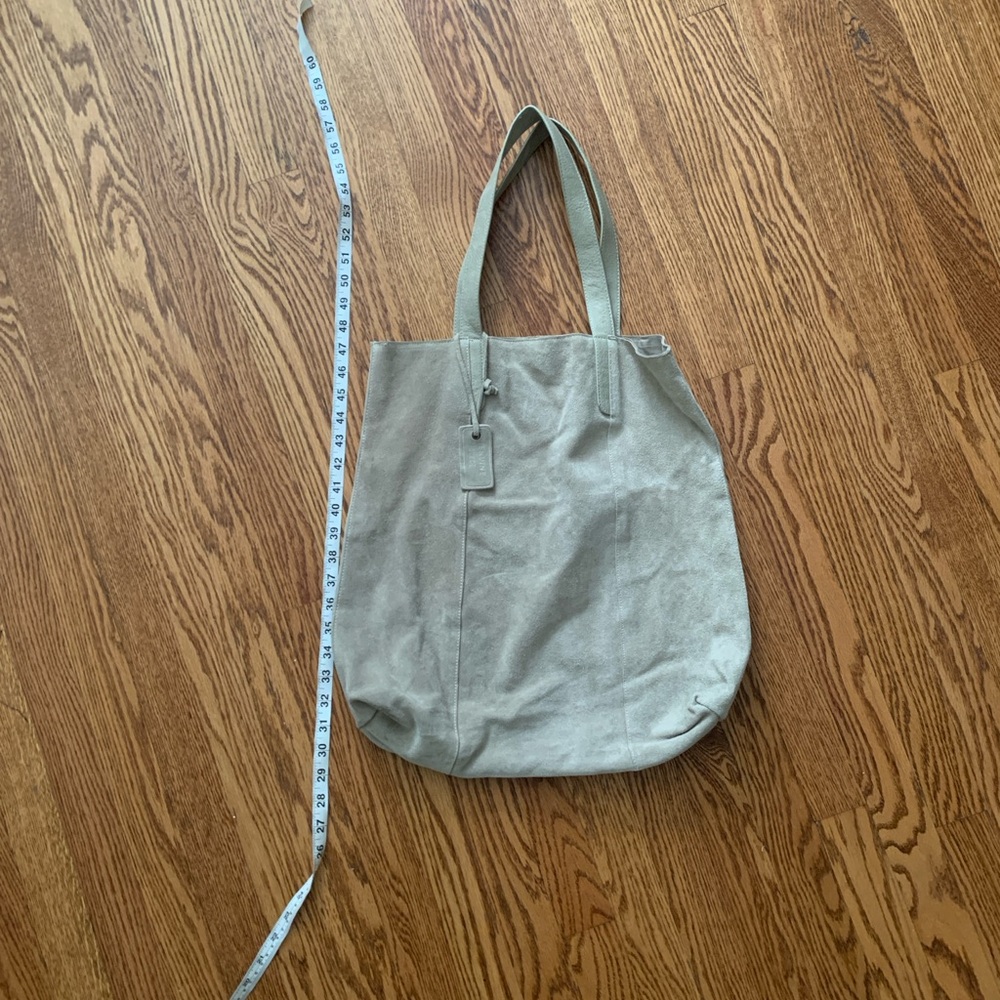 Elegant Tan Tote Suede Bag